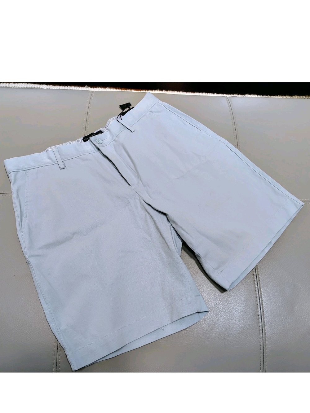 Men's The Men's Store Light Blue Regular Fit Casual Chinos Khakis Shorts W34 US